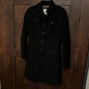 Banana Republic Black wool coat
